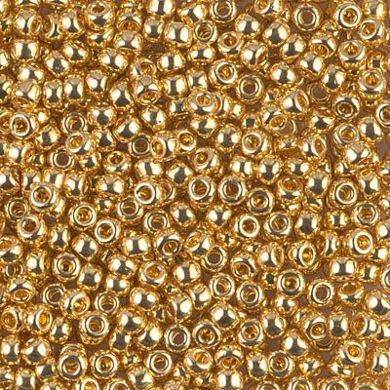 Miyuki 8 Round Seed Bead, 8-191, 24kt Gold Plated (Like DB 31), 10 grams